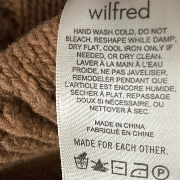 Wilfred $178 Brown Sprinkles Cardigan XS NWOT - Picture 9 of 9